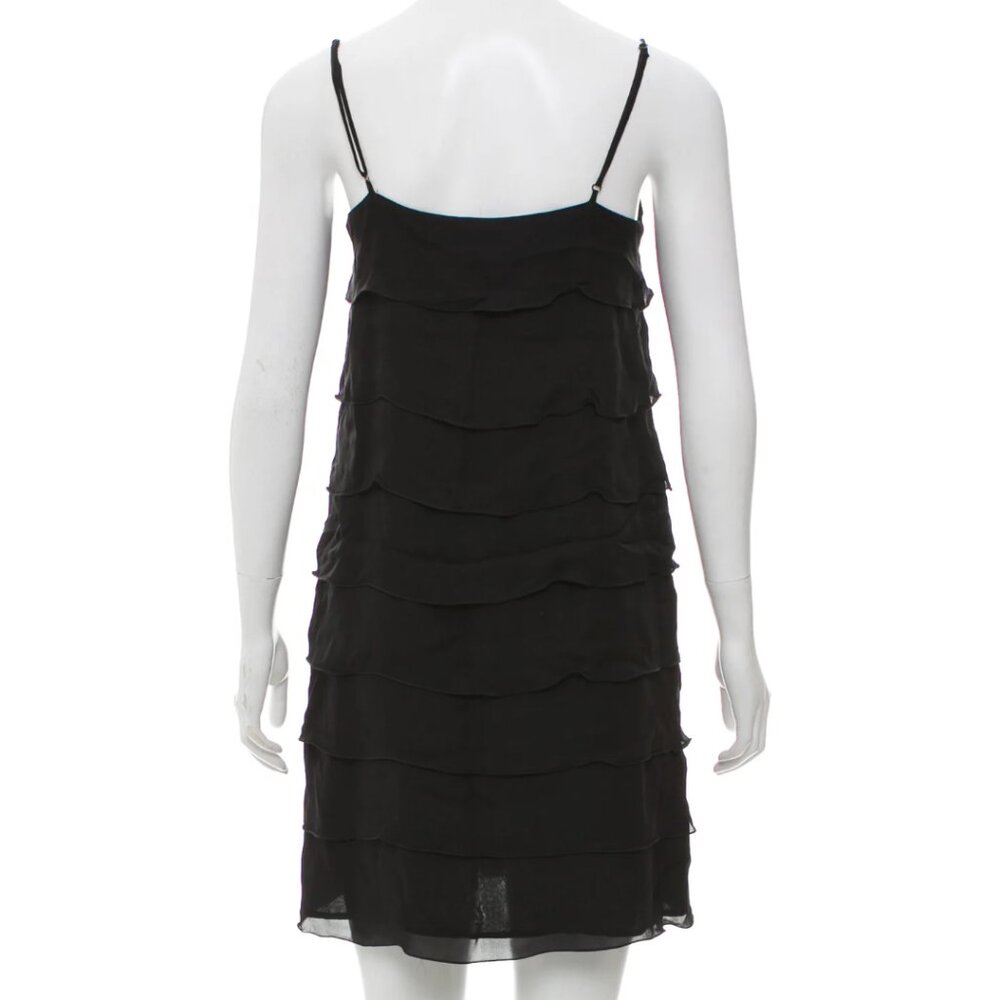Nili Lotan Silk Tiered Mini Dress Size S - Picture 3 of 11